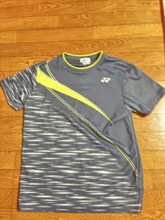 バドミントンシャツ グレー/イエロー