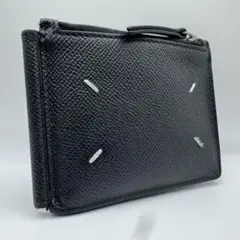 美品)大人気、メゾンマルジェラ、マネークリップ、オールレザー、シボ