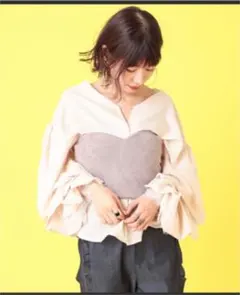 mystic ブラウス ニットビスチェ セット☆