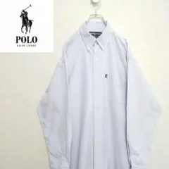 値下げ交渉⭕️ ラルフローレン ストライプシャツ L 90s ワンポイントロゴ