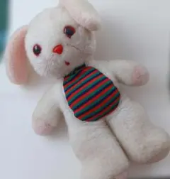 昭和レトロ　うさぎ　ぬいぐるみ　ヴィンテージ　希少　当時物　赤目