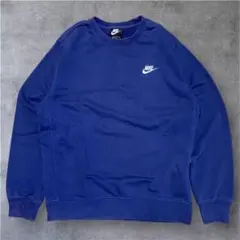 NIKE ナイキ 刺繍ロゴ スウェット トレーナー ネイビー M