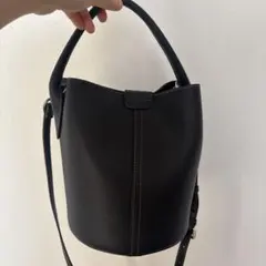⭐︎美品⭐︎黒 バケツ型 ショルダーバッグ