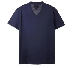 【希少】PRADA VネックTシャツ ネイビー(サイズS）