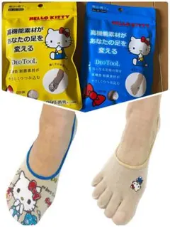 新品 HELLO KITTY DEO TOOL 魔法の靴下 五本指 フットカバーのサムネイル