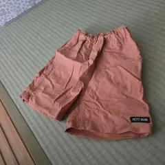 petit main 半ズボン 90 オレンジ