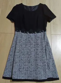 レッセパッセ　半袖ひざ丈ワンピース