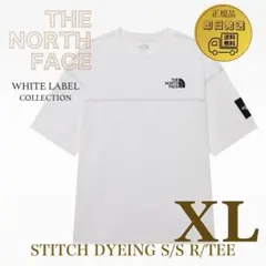 希少 2XL 韓国限定 ノースフェイス ロゴ ステッチ Tシャツ グレーXXL