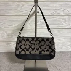 No.965 COACH コーチ 6094 シグネチャー ハンド バッグ ポーチ