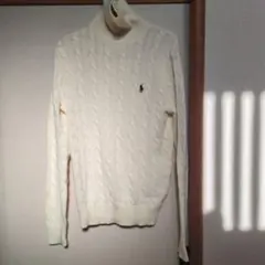 Polo Ralph Lauren アイボリー ケーブルニットセーター