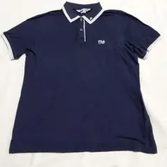 FILA　フィラ　半袖ポロシャツ　紺　ネイビー　M