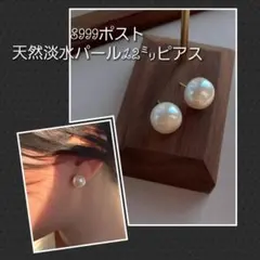 パール ピアス 金属アレルギー対応999シルバー 天然淡水 パールピアス12ミリ
