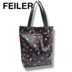 美品 FEILER フェイラー PVC ハイジ柄 トートバッグ ショルダーバッグ