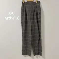 GU パンツ　チェック　Mサイズ