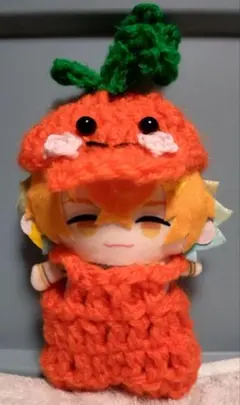 ぬい服　にじぱぺっと（10cmぬいぐるみ）用　にんじん【ハンドメイド】