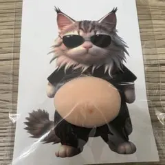 おなかぷくぷくシール 3Dシール お腹ぷにぷにシール 猫 ねこ ネコ 1枚