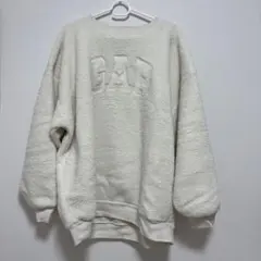 最終値下げ GAPオーバーサイズ ボアハート GAPロゴスウェット・トレーナー