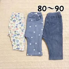 UNIQLO BABY 花柄ベビースパッツ 80サイズ