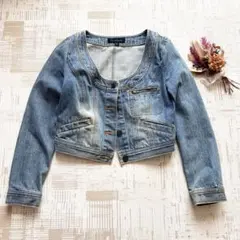 y2k JILL STUART クロップドデニムジャケット
