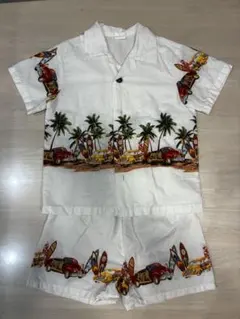 キッズ用　アロハシャツ　セットアップ