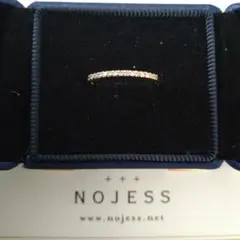 NOJESS　K10 YG　ハーフエタニティ　ダイヤ　0.08ct　リングのサムネイル