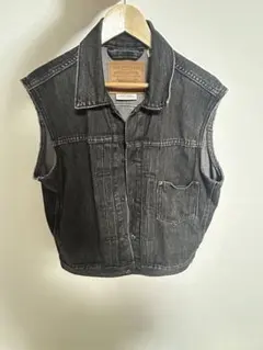 Levi's リーバイス デニムベスト Lサイズ ブラック 山田レン TSY Levi's リーバイス デニムベスト Lサイズ ブラック 山田レン TSY | Mercari