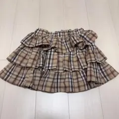 チェックスカート　ミニスカート