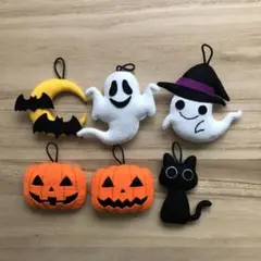 ハロウィン フェルトガーランド 6個セット