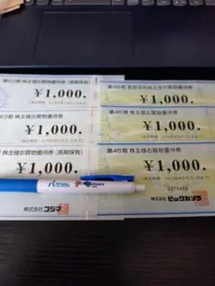 ビックカメラ、コジマ株主優待6000円