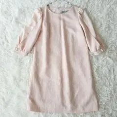 Rirandture リランドチュール ワンピース ピンクベージュ M 日本製