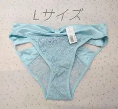 aimerfeel　エメフィール　ショーツ　Lサイズ　サックス　サテン　リボン