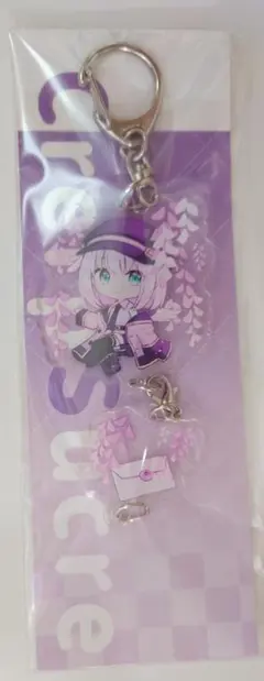 CrerpSucre くれ〜ぷ お知らせちゃん アクキー ”藤”