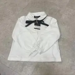 EASTBOY 長袖ポロシャツ 白 リボン付き 未使用