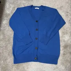 【値下げ‼️】THE SHOP TK 青 Vネック カーディガン
