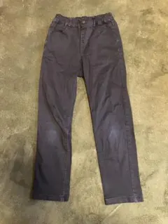 GU ダークネイビー ロングパンツ 130-140cm