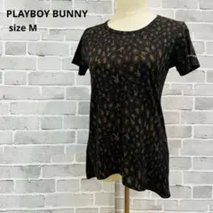 【プレイボーイ】PLAYBOY BUNNY ヒョウ柄 Tシャツ【M】C713のサムネイル