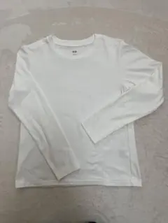 UNIQLO スムースストレッチコットンクルーネック　白
