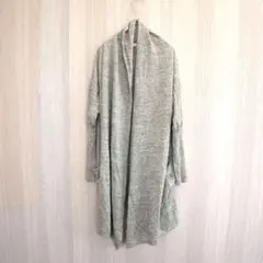 ニコアンド カーディガン ロングカーディガン 羽織物 グレー Fサイズ 春夏秋
