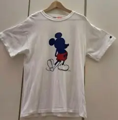 Champion×Disney ミッキーマウス シルエットTシャツ S