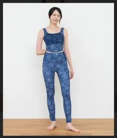 【SUKARA】【ヨガウェア】 ブルーミングフラワー ブラトップ＆レギンス