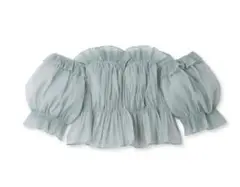 SNIDEL　ボリュームギャザーフリルオフショルブラウス