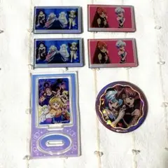 【匿名配送】セリア　ぴちぴちピッチ　マグネット　ミニアクリルスタンド　缶バッジ
