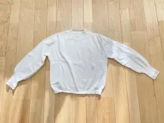 レディース　トップス　ホワイト　長袖　重ね着