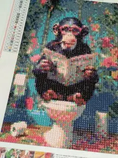 ダイヤモンドアート　猿