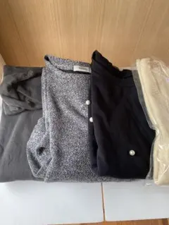 4点まとめ売りレディース綿ベスト　トレーナー　カットソー　ニットベスト4L