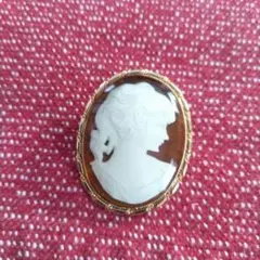 カメオ風　ブローチ ネックレス用にも使用可能