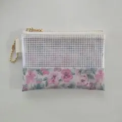 リバティ ハンドメイド ミニクリアポーチ ラミネート シンクオブミー