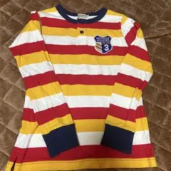 ミキハウス 140長袖 カットソー ラガーシャツ