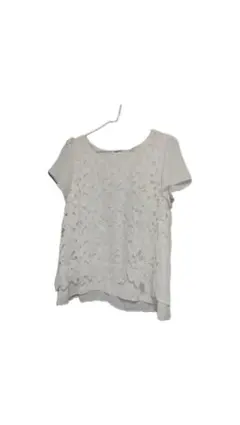 NICE CLAUP ホワイトレースシャツ