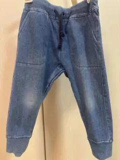 GLOBAL WORK Sサイズ デニムブルー ウエストゴムパンツ